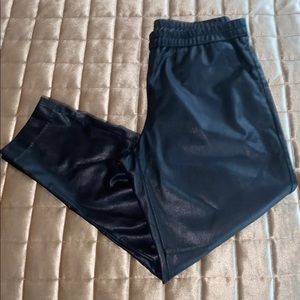 H&M leather ankel pants